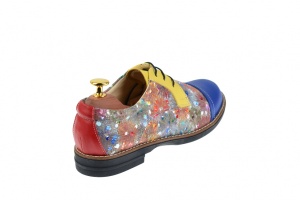 OFERTA marimea 36- Pantofi dama din piele naturala multicolora - LP10BLGR - Img 5