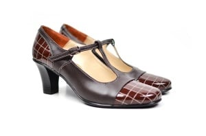 Oferta marimea 36 Pantofi dama piele naturala cu varf lacuit - eleganti - Made in Romania LP50M - Img 2