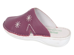 Oferta Marimea 36 Saboti medicali femei, Magenta din piele naturala box, Med-Line LBR298MOV - Img 2