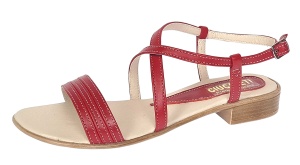 Oferta marimea 37 38 Sandale dama din piele naturala rosu - LS8R