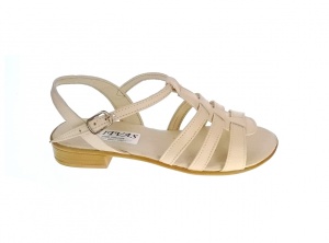 OFERTA MARIMEA 37, 39, 40 -Sandale dama din piele naturala, CORA BEJ - S2BEJ