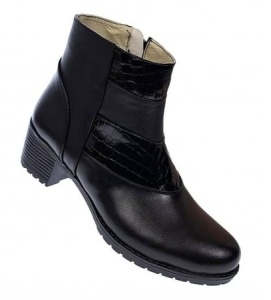 Oferta marimea 37 Ghete dama din piele naturala cu fermoar LMVS20N - Img 7