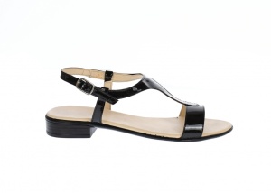 Oferta Marimea 38, 40 Sandale dama negre din piele naturala lac - LS16NLAC - Img 3