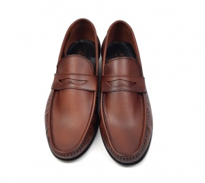 OFERTA MARIMEA 39, 44 Pantofi barbati din piele naturala de culoare maro - LSC1M - Img 4