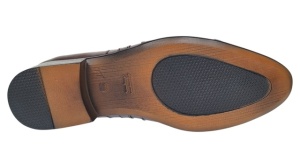 Oferta marimea 39 Pantofi barbati eleganti din piele naturala maro L032MBOX - Img 2