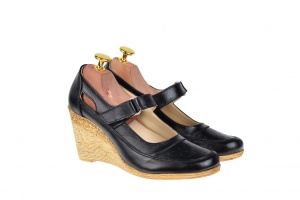 Oferta marimea 39 - Pantofi dama, cu platforma, din piele naturala - LP9154NBOX - Img 3
