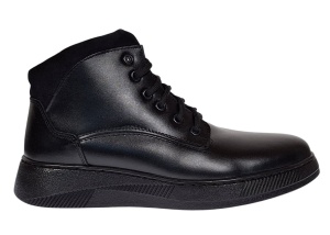 Oferta Marimea 40 Ghete barbati casual din piele naturala imblanite, cu siret L415N - Img 2