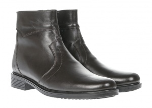 Oferta marimea 40- Ghete barbati maro, office, elegante din piele naturala, cu fermoar - LGB99MARO - Img 2