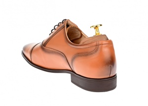 Oferta marimea 40 Pantofi barbati eleganti din piele naturala maro BRUNO - L347CON - Img 4