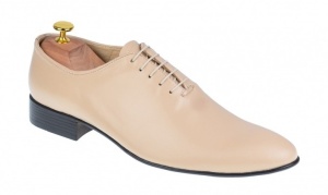 Oferta marimea 40 Pantofi barbati office eleganti din piele naturala bej LMOD1BEJ