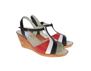 OFERTA MARIMEA 40 - Sandale dama din piele naturala cu platforme 7cm, Rosu, Alb, Negru, BOX,LS47RANBOX - Img 7