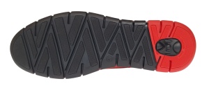 Oferta marimea 41 Pantofi barbati casual din piele naturala intoarsa cu perforatii Rosu 1010RVEL - Img 3