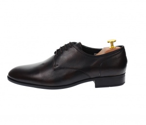 OFERTA MARIMEA 41 - Pantofi barbati eleganti, cu siret, din piele naturala maro - L703MARO - Img 3