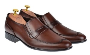 Oferta marimea 41 Pantofi barbati office eleganti din piele naturala maro Elion LELY13M