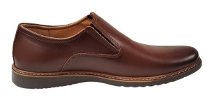 Oferta Marimea 43 Pantofi barbati casual din piele naturala maro fara siret L330ELM - Img 4