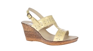Oferta sandale dama din piele naturala lac, culoare bej, platforme de 8 cm - LS46BEJLAC - Img 7