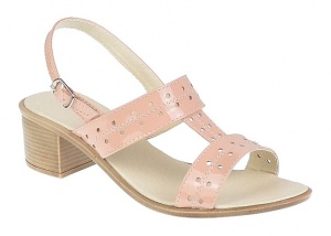 Oferta Sandale dama din piele naturala Nud Lac LS7NUDLAC