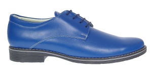 Pantofi barbati casual din piele naturala, Albastru 859AL - Img 2