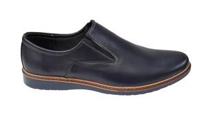 Pantofi barbati casual din piele naturala bleumarin 330EBLM - Img 2