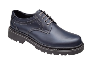 Pantofi barbati, casual, din piele naturala bleumarin, Mark - MARK3BLUE