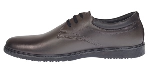 Pantofi barbati casual din piele naturala Gri GKR30GRI - Img 2