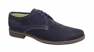 Pantofi barbati casual din piele naturala intoarsa, bleumarin 336BLM
