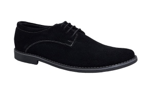 Pantofi barbati casual din piele naturala intoarsa - Model Negru VELN - Img 7