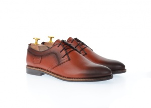 Pantofi barbati casual din piele naturala maro - 240M - Img 2