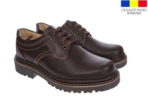 Pantofi barbati casual din piele naturala, model toamna, iarna, MARK3MBOX - Img 9