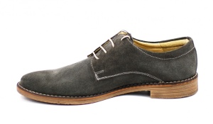 Pantofi barbati casual eleganti din piele naturala gri ROVGRI - Img 3