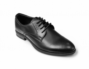 Pantofi barbati casual, negri, din piele naturala - 101NBOX - Img 1