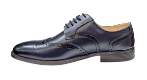 Pantofi barbati din piele naturala bleumarin 993BLM - Img 2