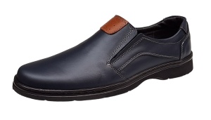 Pantofi barbati din piele naturala Bleumarin GKR104BL - Img 5