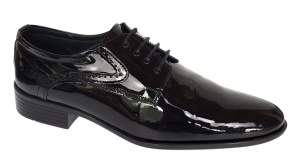 Pantofi barbati eleganti din piele naturala – Negru Lac Marimea 39, 40 - Img 7