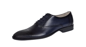 Pantofi barbati eleganti din piele naturala bleumarin, Lux Class - 724BLM - Img 9