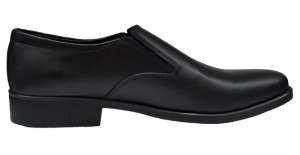 Pantofi barbati, eleganti, din piele naturala, cu elastic, Negru, ADY3NEL - Img 6