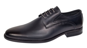 Pantofi barbati eleganti din piele naturala de culoare bleumarin Zidan 819