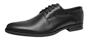 Pantofi barbati eleganti din piele naturala de culoare neagra Zidan 819 - Img 3