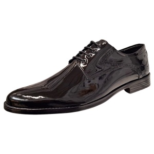 Pantofi barbati eleganti din piele naturala de culoare Negru Lac Zidan 819 - Img 3