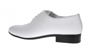 Pantofi barbati eleganti din piele naturala Enzo Alb 475 - Img 3