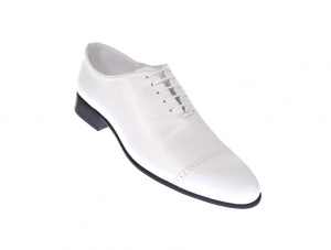 Pantofi barbati eleganti din piele naturala Enzo alb MOD1ABOX - Img 2