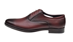 Pantofi barbati eleganti din piele naturala GKR84 Visiniu - Img 4