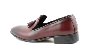 Pantofi barbati eleganti, din piele naturala, grena - 035VIS - Img 4