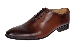 Pantofi barbati eleganti din piele naturala maro 024MBOX - Img 3