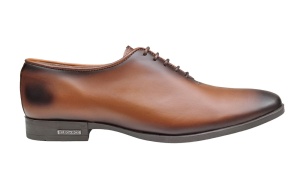 Pantofi barbati eleganti din piele naturala maro coniac GKR71M - Img 8