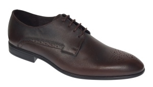 Pantofi barbati eleganti din piele naturala maro milenium Lucas Shoes - LUK01ML Marimea 41 - Img 3