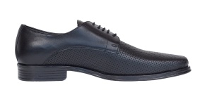 Pantofi barbati eleganti din piele naturala matritata Negru NIK NIC02PRN - Img 6
