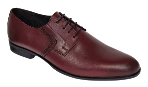 Pantofi barbati eleganti din piele naturala - Model Bordeaux Marimea 41 - Img 2