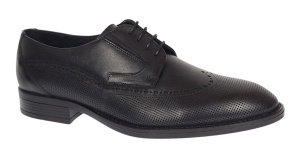 Pantofi barbati eleganti din piele naturala - Model Office Negru 708 - Img 8