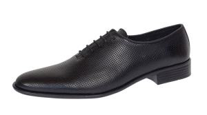 Pantofi barbati eleganti din piele naturala - Model Office Negru Matritat GKR35NPF - Img 8